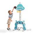 thumbnail image 1 of Ensemble d'Activité Sportive pour Enfants avec Support de Basketball, Golf, Football, Lancer de Ring, Hauteur Ajustable pour 3 à 6 Ans, 1 of 5