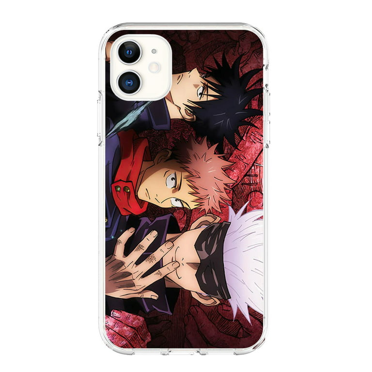 KCYSTA Jujutsu Kaisen Phone Case for iPhone 13 12mini 12 Pro Max 11 Pro Xs Max XR x 6 6s Plus 7 8 Plus Anime Printed Soft Ultra Thin Cover Shells Coque