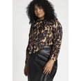thumbnail image 2 of ELOQUII Women's Plus Size Exaggerated Tie Neck Blouse, 2 of 6