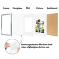 thumbnail image 6 of Americanflat 2 Pack of 11x17 Frames with 8x12 Mat - Plexiglass Cover - Silver, 6 of 7