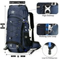 thumbnail image 2 of 60L Travel Hiking Camping Backpack with Rain Cover, Backpack Water Resistant,Climbing Backpack for Men Women, 2 of 6