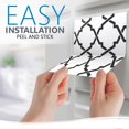 thumbnail image 6 of Black & white collection Peel and Stick Tile Stickers 24 PC Set backsplash Tile Decals Bathroom & Kitchen Vinyl Wall Decals Easy to Apply Just Peel & Stick Home Decor (Stairs Decals, 4x4 Inch), 6 of 10