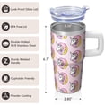 thumbnail image 3 of 20OZ Unicorn Themed Cup with Handle Stainless Steel Travel Mug Ideal Gifts for Women Unicorn Lovers Perfect for Birthday Christmas and Art Gallery Visits, 3 of 6