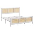 thumbnail image 5 of Cane Bed Frame with Headboard, Boho Cane Platform Bed Frame with Strong Metal Slat, Noise Free, No Box Spring Needed, 5 of 7