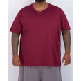 thumbnail image 2 of Real Essentials 3 Pack: Mens Big & Tall V-Neck Short-Sleeve Tech Stretch Dry-Fit T-Shirt (3X Tall-5X Tall), 2 of 6