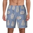 thumbnail image 3 of Uemuo Cute Fat Cat Pattern Mens Swim Trunks Quick Dry Board Shorts with Mesh Lining, Stretch Beach Shorts Quick Dry No-Chafing Board Shorts-X-Large, 3 of 9