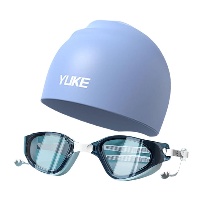 Gafas de natación con tapa de natación sin fuga para hombres gafas de natación Azul