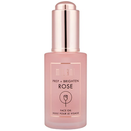 MILANI Prep + Brighten Face Oil, Rose Oil (Best Face Serum Under Makeup)
