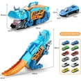 thumbnail image 4 of Dinosaurios de Juguetes Camión de Dinosaurio Transportador de Automóviles con Deslizante Plegable, Juguetes de Regalo para Niños y Niñas, 4 of 6