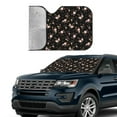 thumbnail image 2 of Yiaed Flowers Print Car Windshield Sunshade Front Auto Car Front Window Sun Shade Foldable Sun Visor Shield Cover Auto Accessories for Sedan SUV Truck-Small, 2 of 5