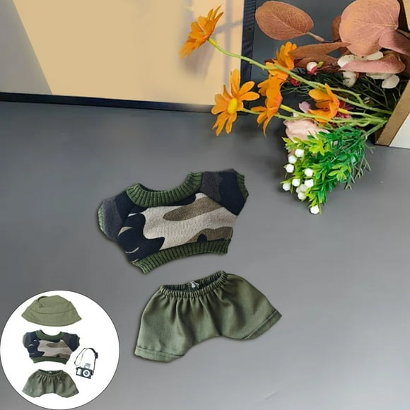 Cqxid Diy Colored Clay Plasticine Under $10 Toys and Hobbies Arts & Crafts & DIY toys 17cm Doll Outfit For Clothing And Fisherman Hat For Trendy Toy Accessories
