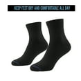 thumbnail image 4 of Comfora Diabetic Ankle Socks for Men and Women – 3 Pairs, Non-Binding, Seamless Toe, Cushioned Moisture-Wicking, 4 of 5