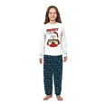 thumbnail image 4 of Family Matching Holiday Pajama Set, Santa Fishing Design with Nautical Themed Patterned Pants, 4 of 7