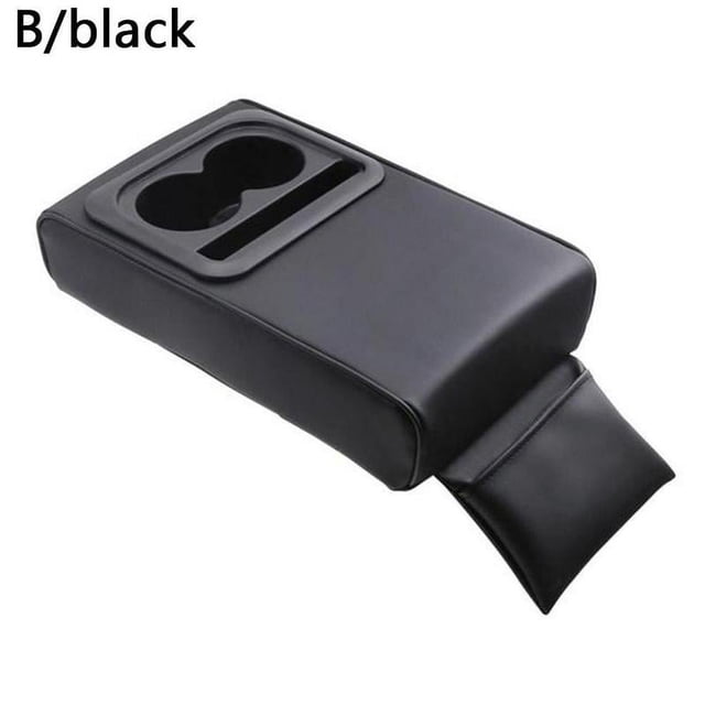 SharkTRUE Universal Car Armrest Center Box PU Leather Cup Holder Storage Bracket Hot
