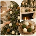 thumbnail image 6 of 12Pcs Flocked Bow Christmas Ball Ornaments 2.36 in Multicolor Shatterproof Hanging Tree Bulbs Set for home Party Decor, 6 of 7