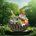 thumbnail image 1 of Rkxzt Concrete Black Decorative Bowl for Home Decor - Black Fruit Bowl for Kitchen Counter - Black Bowl Decor - Modern Fruit Bowl Black - Centerpiece Bowl, 1 of 6