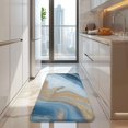 thumbnail image 4 of Blue Gold Wave Marble Pattern Kitchen Rug Mat,Kitchen Runner Rugs Non Skid Washable,Decorative Kitchen Floor Mats for Kitchen,Sink,Laundry,17"x47.2", 4 of 7