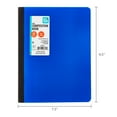 thumbnail image 5 of (16 pack) Pen+Gear Wide Ruled Poly Composition Book, 7.5" x 9.75", Blue, 80 Sheets, 5 of 6
