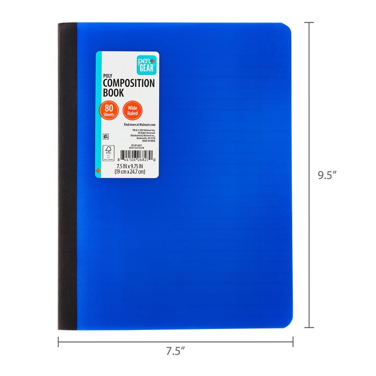 Pen+Gear Wide Ruled Composition Book, 16 Pack, Blue photo 6