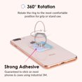 thumbnail image 3 of Velvet Caviar Cell Phone Ring Holder - Finger Ring & Stand - Improves Phone Grip Compatible with iPhone, Galaxy, 3 of 5