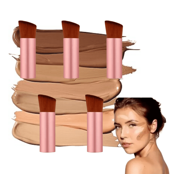 5 Brochas Para Base Maquillaje Profesional Chicas Suave