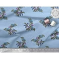 thumbnail image 2 of Soimoi Satin Silk Fabric Leaves & Floral Block Print Fabric by Yard 42 Inch Wide, 2 of 3