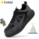 thumbnail image 2 of Zapatos de seguridad FitVille para hombre con puntera de acero, zapatos de trabajo antigolpes para hombre, zapatillas de deporte, zapatos indestructibles ligeros a prueba de pinchazos, 2 of 5