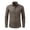 G-Coffee, variant on Men's Long Sleeve Button Down Shirts Lightweight Business Casual Tops Dressy Solid Work Tshirts with Pocket Coffee XXXL