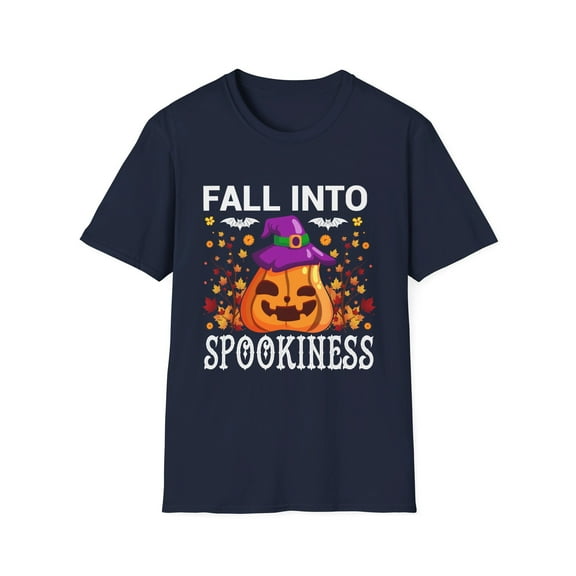 Fall into Spookiness Halloween Pumpkin T-Shirt