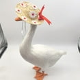 thumbnail image 5 of CQCYD under $5 Summer Porch Goose Hat, Porch Goose Costume Hat, Summer Garden Floral Hat for Lawn Goose Decor, Easter Spring Home Porch Decoration, Decorative Hat for Outdoor Garden Statue, 5 of 6