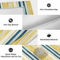 thumbnail image 5 of Blue Yellow Striped Outdoor Rug 5x7 Ft, Non Slip Washable Area Rug, Watercolor Modern Stripes Art Patio Rugs Carpet Runner, Large Floor Mat for Indoor/Outdoor Deck Porch Camping, 5 of 8