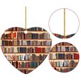 thumbnail image 2 of Adornos Estante Biblioteca Plano 2 Caras en Forma Corazón Acrílico Regalo para Amantes Los Libros, 2 of 9