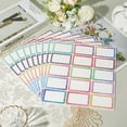 10pcs PVC Self Adhesive Stickers English Name Adhesive Label Rectangle ...