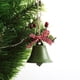 thumbnail image 2 of 3 piezas de campanas de Navidad cuerda retro hierro decoración navideña regalo colgante BRILLAR  Rojo Verde, 2 of 4