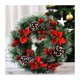 thumbnail image 2 of Guirnalda navideña al por mayor, guirnaldas artificiales de plástico rojo para decoración de puertas navideñas, 2 of 4