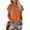 Orange, variant on Womens Basic Blouses Crew Neck Solid Color Short Sleeve Loose Fit Tops 2025 Summer Trendy Casual T-Shirts