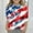 Multicolor 7, variant on BRGZLK Kids Independence Day 3/4 Sleeve T-Shirts American Flag Tees Cute Round Neck Casual Pullover Top For Middle And Large Children's Boys And Girls Multicolor 11-12 Years