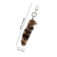 thumbnail image 6 of BESTYASH Realistic Faux Fox Tail Keychain Soft Plush Bag Charm Unique Adorable Handbag Pendant, 6 of 6