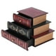 thumbnail image 3 of Joyero con forma de libro, Caja decorativa para biblioteca, moderna caja de almacenamiento de biblioteca falsos, Caja de Almacenamiento, organizador de 3 capas, para pulseras,, 3 of 7
