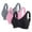 Black+Pink+Gray, variant on Fewfanhot 3 Pack Jelly Bras for Women No Underwire Push Up Bra Ultimate Comfort Sexy Bralette Soft Scalloped Everyday Brassiere