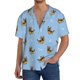 thumbnail image 1 of Fotbe Cute Puppy Camisa Estampada de Manga Corta para Hombre, Casual de Verano, Estilo Playero, Sin Arrugas-4X-Large, 1 of 5