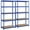 Blue, variant on Alden Design 5-Shelf Boltless & Adjustable Steel Storage Shelf Unit, Silver, Holds up to 705 lb Per Shelf
