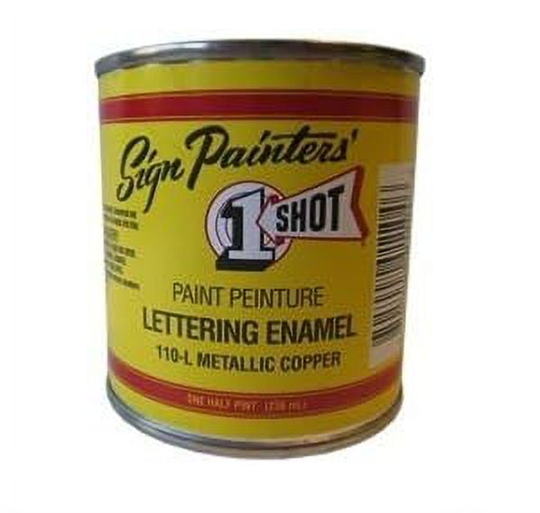 1/4 Pint 1 Shot METALLIC GOLD Paint Lettering Enamel Pinstriping & Graphic Art