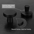 thumbnail image 3 of Juego de 10 pomos negros para puertas, pomos negros para cajones, pomos para muebles, pomos redondos para muebles de cocina, tiradores negros para muebles de cocina, 3 of 5