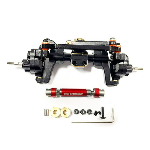 Eje delantero trasero Bewildely para 1/24 ECX Barrage negro