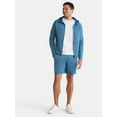 thumbnail image 2 of Athletic Works Men's and Big & Tall Fusion Double Knit Full Zip Hooded Sweatshirt Jacket, Sizes S-5XL, 2 of 5