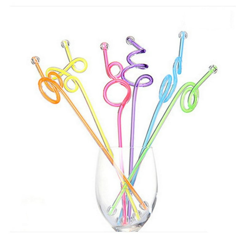 4Pcs Cocktail Stirring Rods Pineapple Mixing Plastic Sticks for Drinks  Beverage Cocktails Shaking Spoons Coffee Juice Swizzle Stirrer for Summer  Tropical Hawaiian Luau Party (Yellow) 