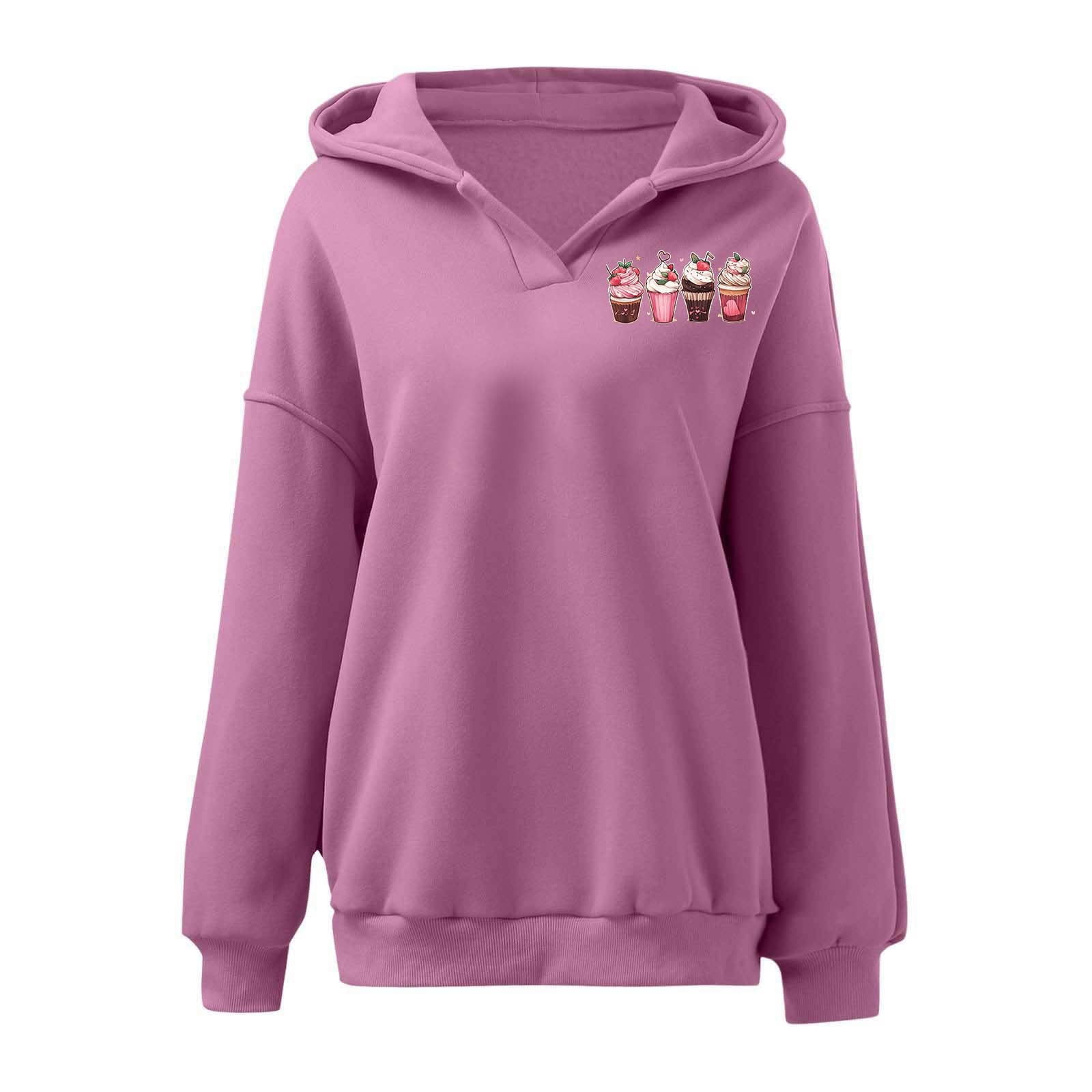 And Winter Fashion Ice Printed Women's Hooded Sweatshirt Without Pockets Sleep Hoodie Women Knitted Jacket Jacket Women Womens Sweatshirt Hoodie Hoodies Women Lightweight Sweatshirts for Women Womens