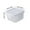 White, variant on Small Food Storage Containers with Lids, Small Plastic Containers with Lids, Mini Fresh Box with Lid Food Dispenser Box Transparent Storage Box Square Complementary Food Container