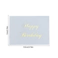 thumbnail image 3 of TOPRenddon Birthday Greeting Card, Folded Half Flower Hot Stamping Design, Premium White Paper Blank Note Card, Birthday Wishes Gift Card for Friends Family., 3 of 6
